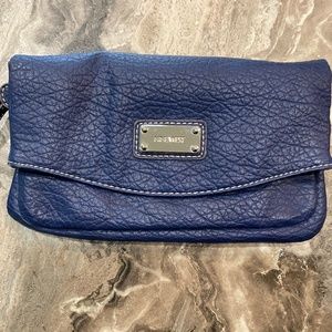 NINE WEST  Leather blue Crossbody with removable strap